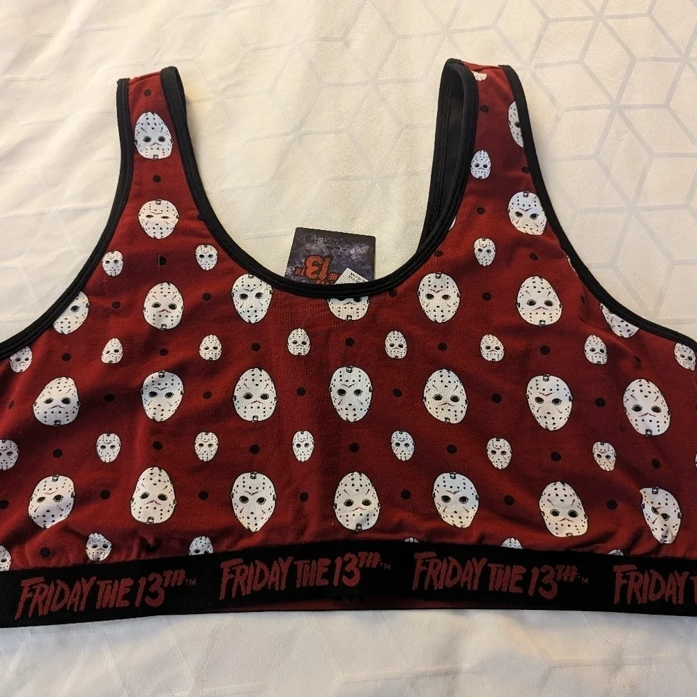 Torrid Friday The 13th Cotton Scoop Neck Bralette, size 4x, new - Picture 6 of 7